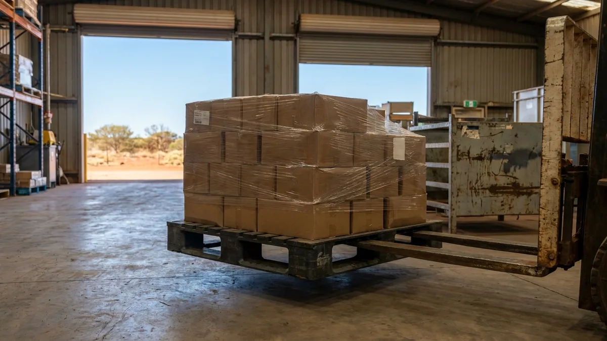 Heavy Duty Used Plastic Pallet in use