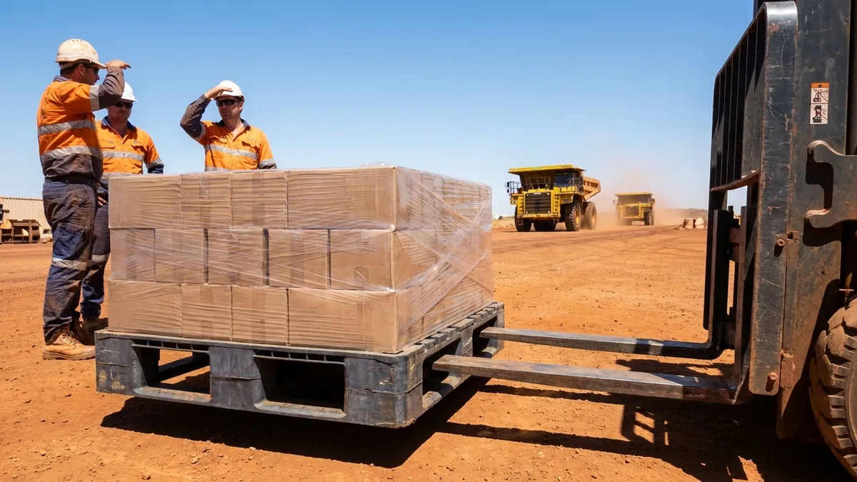 Light Weight Used Plastic Pallet in use