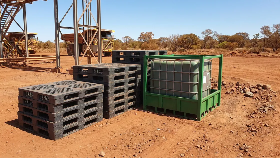 Heavy Duty Used Plastic Pallet in use