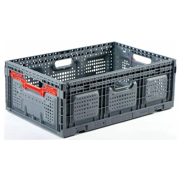 Folding Vented Plastic Crate BPB-P6422FV